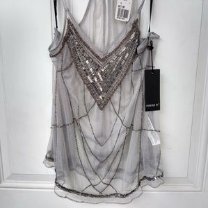 🎉Sale NWT Forever 21 seethrough blouse